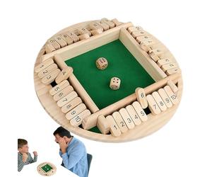 Generico Close the Game in Box, Close the Board Game in Box - Classic by Di | Fun Wooden Addition Board Games Closed for Birthday Party Pub Reunion