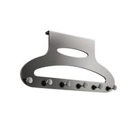 Genérico Coat Rack for Door | Metal Organizer Shelf for a Bedroom, Hooks Behind Door, for Home Apartment Farmhouse Bathroom Bedroom Entryway Toilet Kitchen