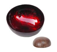Generico Coconut Bowl, Glossy Decorative Bowl, Salad Container, Nut, Fruit, Smoothie, Acai, Home Office Table Decoration