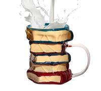 Generico Coffee - 443 ml | 3D Stained Glass Book Painted Gift for Readers Women Men Readers Writers Librarians Home Office School Hot Cold Tea Milk Water