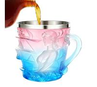 Genérico Coffee Cup Book | Female Design Tableware for Drinks 150ml - Mug Coffee Books Stacked 3D - For Women Readers Writers Librarians Reading Lovers Christmas Birthday