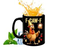 Generico Coffee Cups with Rooster - Ceramic Water | Funny Coffee Mugs for Men Women Home Work Morning Routine Birthday Party Weekend Relaxation Moments