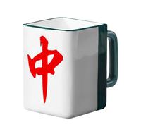 Generico Coffee - Mahjong Pattern 400ML Water Tile, Artistic Tile Print, Charming Beverage Vessel, Portable Hot Drink Container with Craft Style