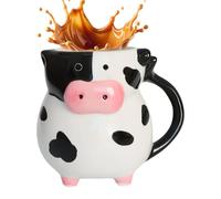 Genérico Coffee Mug - 3D Ceramic Cup With Lid, 3D Coffee Cup With Full Shape Of Strange Milk Udder | For Family Friends Tea Drinks Birthday Home Indoor Outdoor Travel Li