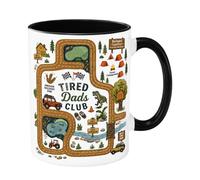Genérico Coffee Mug for Dad Mug 330ml with Car and Map Design