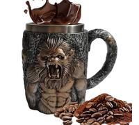 Genérico Coffee Mugs For Men - 400ml Monkey Furious Resin Funny Tableware Bar | Travel Mug For Coffee | For Cold Weather Picnic Outdoor Hiking Camping Party Whiskey Home