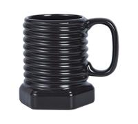 Generico Coffee Pot with Screw Design - 380 ml, Ceramic Coffee Maker Modern Hexagonal A | 3D Coffee Maker for Milk, Cocoa, Wine, Juice, Beer, Restaurant Home