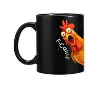 Generico Coffee with Chicken - 11.8 Ounce, Ceramic Novelty Tea Glasses | Funny Kitchen Bar Home Drinks Ceramic Mug Collection for Women Men Birthday Gift Idea
