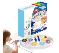 Genérico Coloring Kit for Children, with Brush Stamps Art, Creative Artistic Activity | For School Home and Classroom Children from 3 to 8 Years Learning Children and Girls