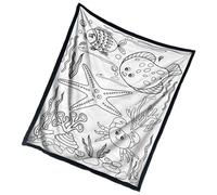 Generico Colourable Blanket - Soft and Washable Blanket | 150 x 127 cm Washable Soft, for Adults Children Teenagers Sofa Travel Room Autumn Home Winter Plane Chair