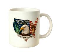 Genérico Commemorative Coffee Mug - 250th Anniversary Patriotic Ceramic | 1776-2026 Independence History Collector | Gift Historians Men Women Family Friends Patriot