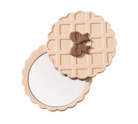 Generico Compact Mirror - Waffle Model Travel Mirror | Round for Checking Look Styling Hair Travel Daily Moves