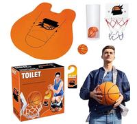 Generico Complete Bath Basketball Court Kit: Includes A Circle, 3 Mini Balls, Rug And Do Not Disturb Sign | Hilarious Joke Of Socks For Him, Husband, Son, Sports Toy