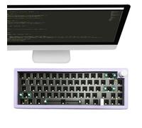 Generico Computer Keyboard | RGB Backlit Compact Computer Keyboards - Desktop Computer Keyboard 67 with Multimedia Knob for Internet Cafe Home Accessories