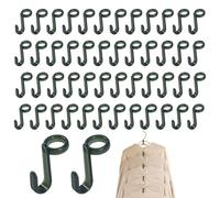 Generico Connector Hooks for Clothes Hangers | Space Saving and High Strength - Connecting Hooks for Closet Hangers | For Inhabitants Apartment Housewives Students