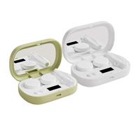 Genérico Contact Lens Cleaning Device - Rechargeable Smart Cleaning | Daily Care for Soft Contact Lenses | LED Display Storage Container, Ultras, A, Consulte la descripción, See description