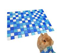 Genérico Cooling Ice Mat Summer Blue - Glass 30x30cm 200g Cuttable Pet Cooling Pad - Heat Relief For Small Animals Ferret Guinea Pig - Chilly Anti Heat