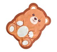 Genérico Cooling Mat for Dogs - Anti-scratch Water Blanket Bear Shape 30 x 38 x 2 cm | Rest Cover | for Puppies, Cats, Carriers, Floor, Sofa, Summer, Home or Travel