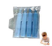 Generico Corrector Tape Pen - PP 9 x 3.2 x 2 cm, 4 Pieces Refillable | Double-Sided Retractable Pen | Adhesive Tape for School, Home, Office and Writing