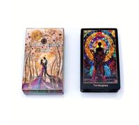 Generico Cosmic Garden Tarot Deck of 78 Illustrated Cards, Tarot Diviners with Artistic and Mystic Design