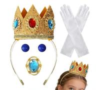 Genérico Costume Accessories - Costume Accessories Including Earrings, Brooch and Gloves, Headband for Children, Carnival, Cosplay, Theatre Plays