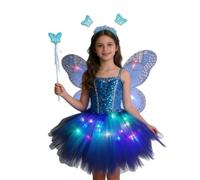 Genérico Costume Set: Light Up Wing Costume, Dress | Performance Costume Set with Bright LED, Fancy Clothes, Decoration Concept Creation Pack