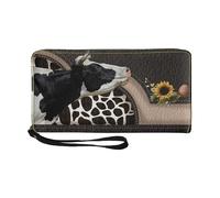 Generico Cow Wallets for Women | Cute Cow Print Wallet | Fashionable Cow Wallets | Soft Credit Card Holder with Stylish Money Purse Design | Ideal for Ladies and Girls Who Love Unique Accessories, b,