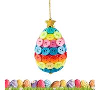 Genérico Craft Set for Ornaments with Buttons,Easter Egg and Rabbit Pendant - Carrot Button Craft Kits Decorative - for Adults Children Living Room Bedroom Wall Door