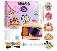 Generico Creative Kit for Children, Educational and Fun Toy with Animals | Sewing Kit for Beginners | for Developing Skill Practice Sewing Crafts Home Travel Christmas Party Holiday