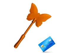 Generico Credit Card Wand for Adults, 3D Printed Butterfly Card Holder | Card Holder Keyring Payments | for Men and Women Commuter Travellers Shopping Parking, orange, riferimento alla