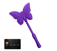 Generico Credit Card Wand Wallet - Butterfly Card Holder 3D Printed, Card Holder Case for Payments - for Men Women Travelers Students Daily Use Travel Shopping, purple, riferimento alla