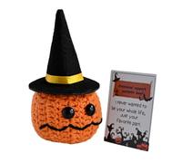 Generico Crochet Pumpkin Toys, Crochet Ornamental Dolls, Portable Crochet Pumpkin Home Decor for Table Bedroom Study Room