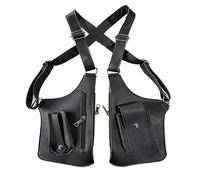 Genérico Cross Body for Men, Anti-theft Waterproof Backpack with Adjustable Strap - Adjustable Under the Arm, for School, Office, Travel, Camping, Hiking, Work, Black/White, Consulte la descripción