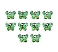 Generico Crystal Butterfly DIY Pendant - 10 Pieces Single Hole Butterfly DIY Crystal Pendant | Ornament, Colorful Crafts Ornaments Suitable For Necklace Bracelet Making