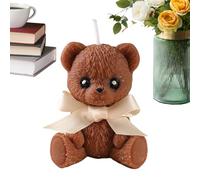 Generico Cute Bear Candle Natural Scented Decorative Aesthetic Accent Home | Warm Atmosphere Candle for Memorial Corners, Living Room, Desk, Table