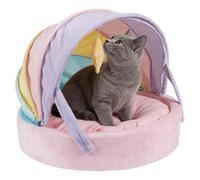 Generico Cute Cat Bed | Hidden Folding Shelter for Pets, Den House Tent for Cats, for Indoor Home, Apartment, Living Room, Bedroom and Balcony for Puppies and