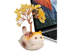 Genérico Cute Citrine Kitten Money Tree