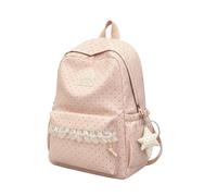 Generico Cute Core Backpack Lightweight Lace Bag with Large Star, pink | Backpacks for Teenagers School Tablet Zoo Books and Activities Parties and Snacks Toys Garden Camping