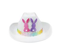 Genérico Cute Cowgirl Hat, Bunny Ear Easter Cowboy, Medium Size Hat with Non-Woven Material, Kids Costume Accessory, Party Hats with Fun Design, Costume Hats for Celebration and Carnival