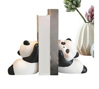 Genérico Cute Panda Bookends - Decorative Resin Figures | Modern Statues Sculptures for Living Room Bookshelf Bedroom Office Table Decoration Stand Books