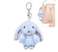 Genérico Cute Plush Keychain for Backpack - Rabbit Key Chain | Anti-lost Hanging Decoration Wallet Bags Accessory for Men Women Travel Daily, , Consulte la descripción