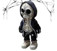 Genérico Cute Skeleton Statue,Gothic Skeleton Figures,Skull Resin Statue | Resin Figures for Home Decor, Gothic Style for Room