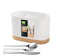 Generico Cutlery Drainer - Kitchen Utensil Rack | Utensil Holder, Chopsticks Drainer, Kitchen Drainer Utensils with 2 Slots for Home, Bar, Restaurant