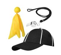 Generico da for Women - Comfortable Breathable Set with Whistle Flag Hat - Whistle and Hats | for Men, Women, Boys, Basketball, Football, Volleyball, Halloween and Cosplay