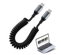 Genérico Data Cable - Dimensions 35 cm Type C Connection, Spring Type Charger, Durable Charging Cable | Portable Design, Universal Interface, Optimized Smart Phone Equipment, Powerful