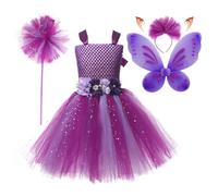 Genérico De - 5 Piece Dress Set, Breathable Dresses Suit For Girls, Party Dress | For Kids, Girls, Daughters, Pretend Play, Cump