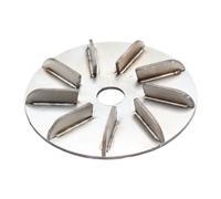 Generico Dê Corral Feather Remover - Stainless Steel 10 x 10 x 2 cm | Stainless Steel Scraper with Durable, Non-Slip, Easy to Clean, Pet Scraper | Laboratory d