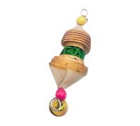 Genérico De Perroquet À Oiseaux, À Mastication Des Oiseaux En Bois, Supplies De Morsure De Perruche De Gueule, Interactive Wooden Parrot Cage Toying Toys For Casques