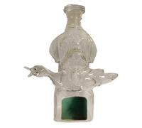 Genérico Decanter Whiskey Bottle - Airtight Alcohol Holder, Detailed Dog Statue Container, Quality Liquor Display Piece, Strong Clear Glass | Decor