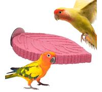 Genérico Decorative NINFA Perch | Resin Play Area with Plant Design, Bird Hangers for Nymphs - for Use with Conuro, Canary and Lovebird: Care Claws, Foraging And Chewing